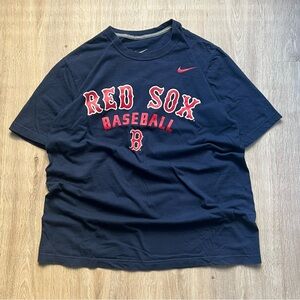Vintage Boston Red Sox Men’s Large Athletic Cut The Nike Tee Navy Blue